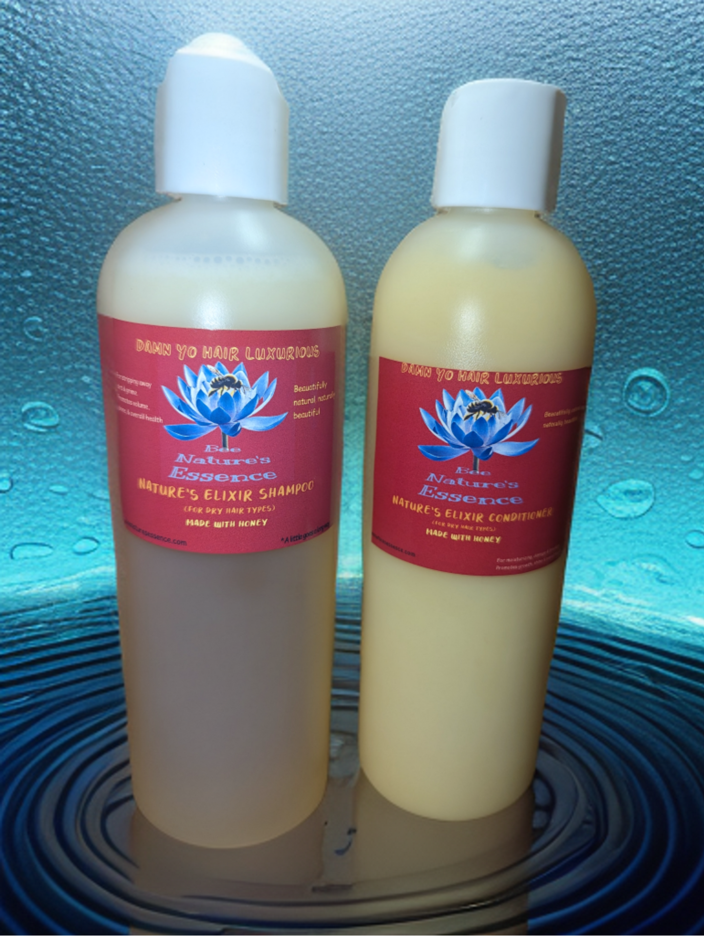 Nature's Elixir Shampoo and Conditioner 16oz Bottles