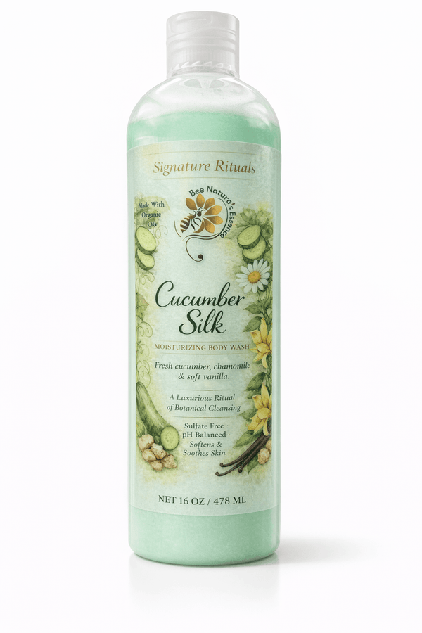 Lavender Vanilla moisturizing body wash bottle standing upright on a clean white background with a soft natural shadow.