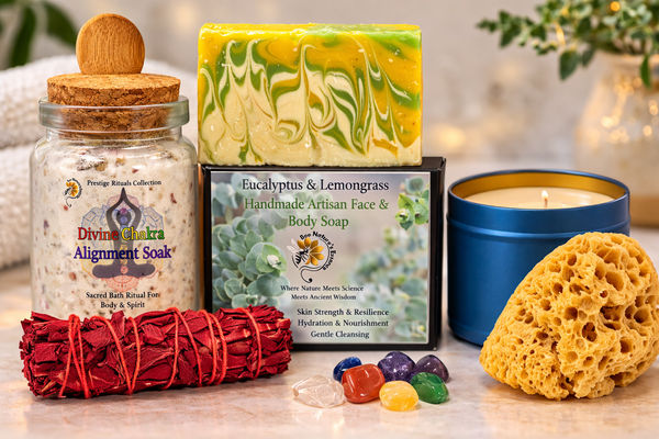 Divine Chakra Alignment Bath Ritual Set – Luxury Spiritual Cleansing & Energy Balancing Ceremony