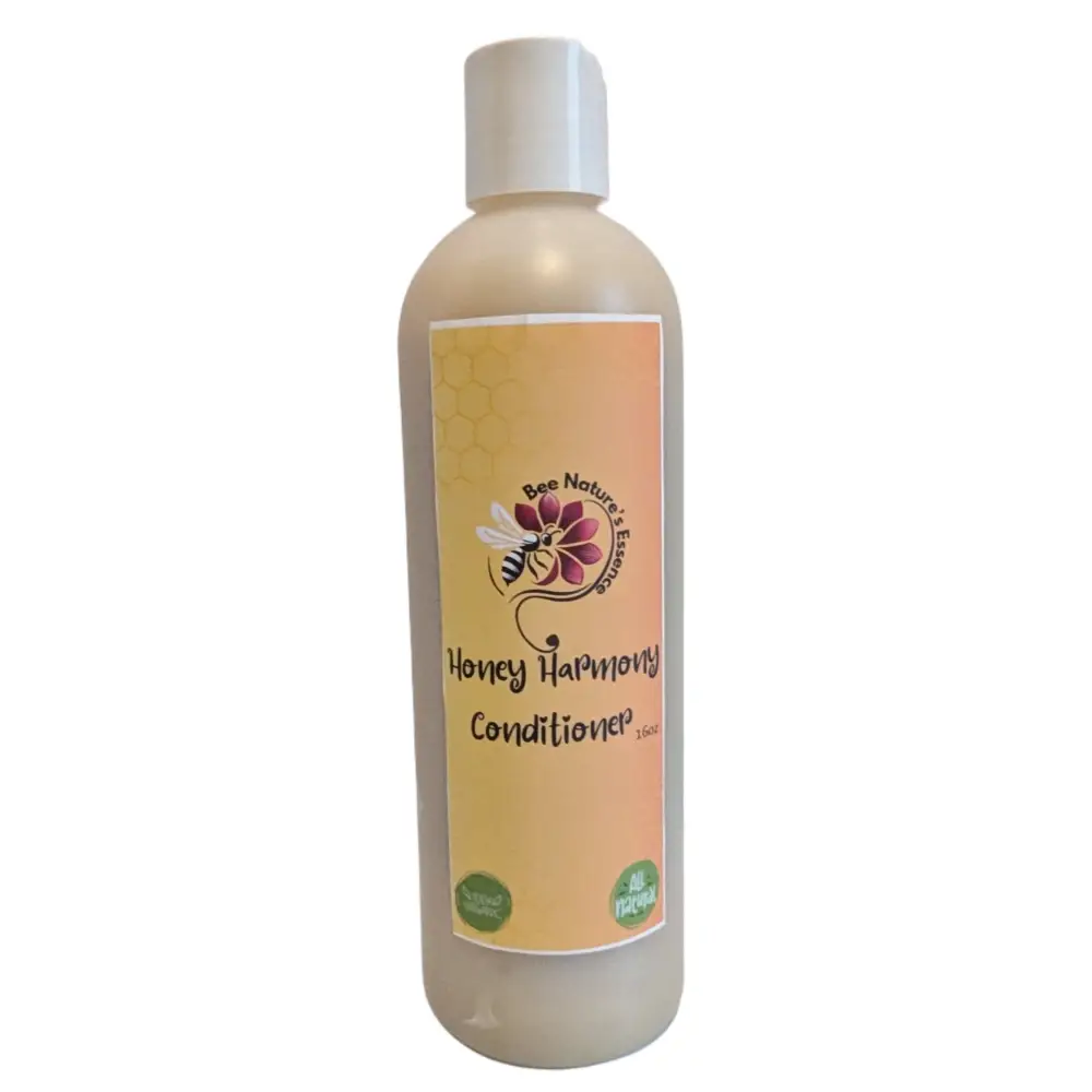 White plastic Honey Harmony Conditioner bottle in Divine Skincare Bundle by Osasere Imaghodor