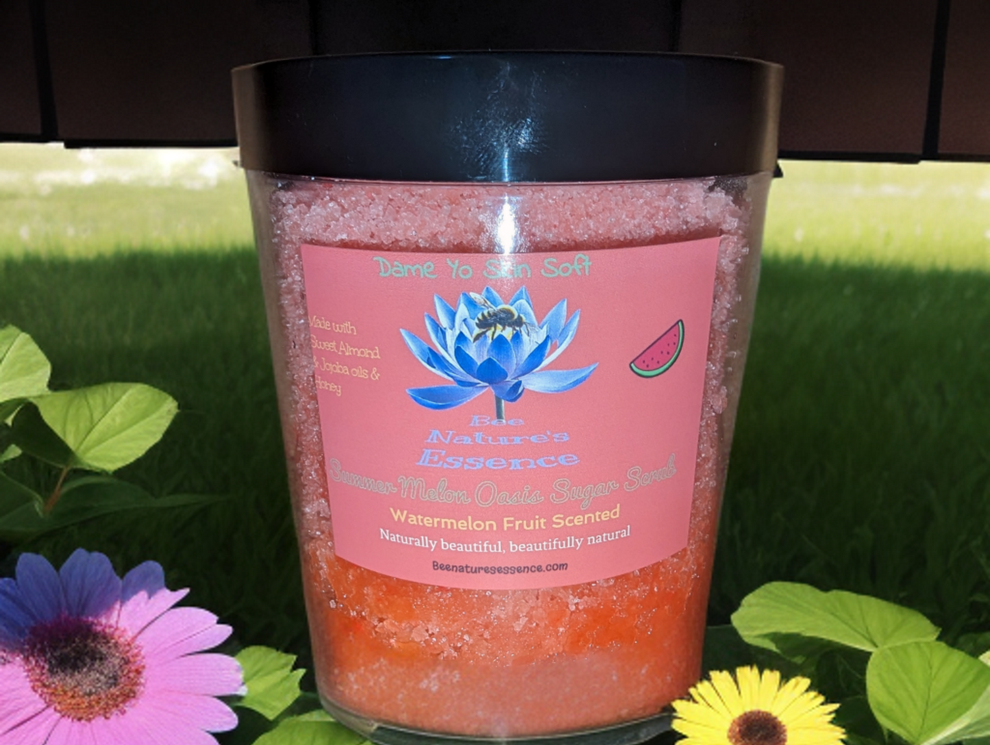 Summer Melon Oasis Sugar Scrub (watermelon scented) 16oz