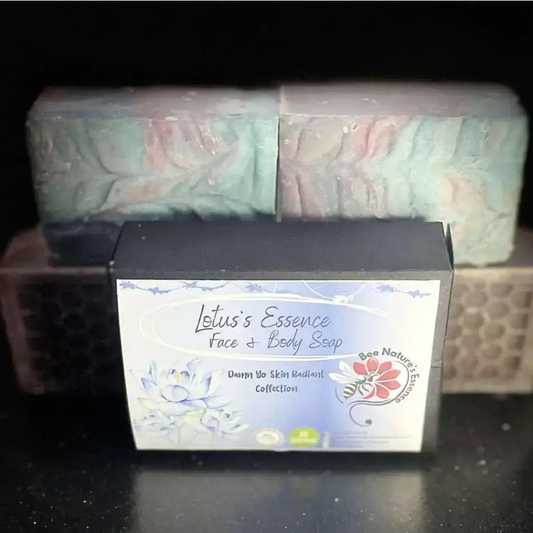 Lotus’s Essence natural soap box in the Divine Skincare Bundle by Osasere Imaghodor